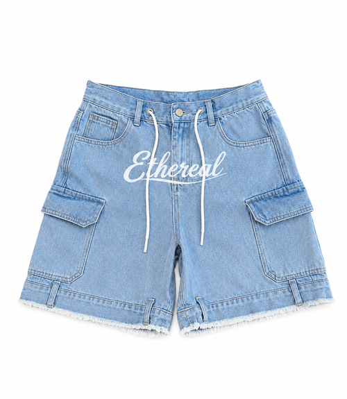 Ethereal Laced Jean Shorts