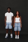 Ethereal Laced Jean Shorts